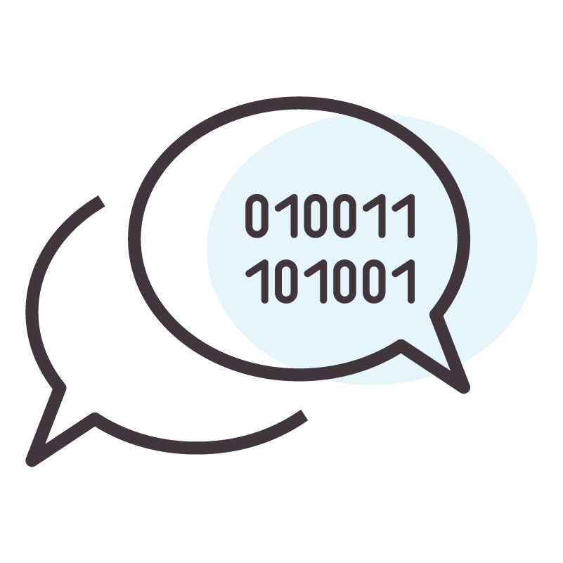 Icon Speechbubble Numbers Illustration